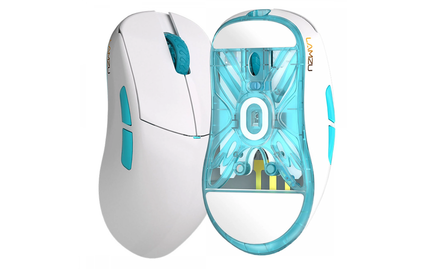 Безпровідна ігрова мишка Lamzu Atlantis OG V2 Pro - Polar White (підтримує 4К) PixArt PAW 3395
