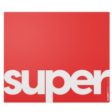 Стеклянный коврик для мыши Superglide Pad v3 XL Red Type-S
