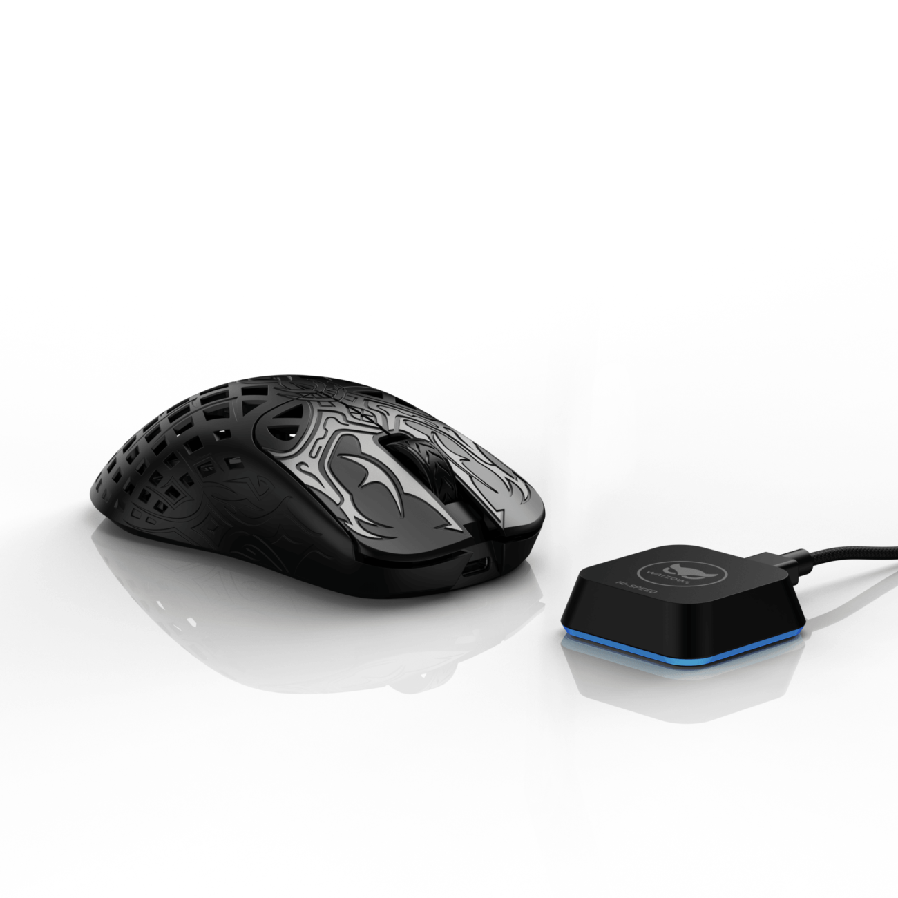 マウス・トラックボール WAIZOWL TRIAINA Black Купить беспроводную мышь Waizowl Triaina 8K (Abysse) чёрного цвета